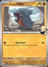 Cynthia's Gible 109/217 Common Ascended Heroes Pokemon Near Mint