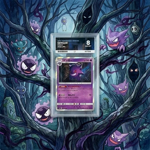Ace 8 Gengar Awakened Heroes SM4S Japanese Graded Pokemon Card 022/050