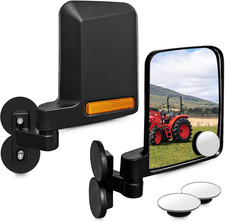 Universal Tractor Side Mirrors Included Blind Spot Mirror Compatible with Forkli
