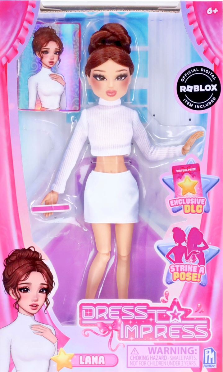 NEW Dress To Impress LANA FASHION DOLL ROBLOX Series 1 Sealed Doll WITH DLC Code | eBay NEW Dress To Impress LANA FASHION DOLL ROBLOX Series 1 Sealed Doll WITH DLC Code | eBay