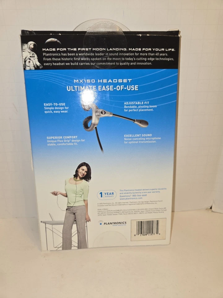 Auriculares Plantronics Verizon Wireless Flex Boom 2,5 mm - Móvil/Oficina/Escritorio Foto 2 de 4