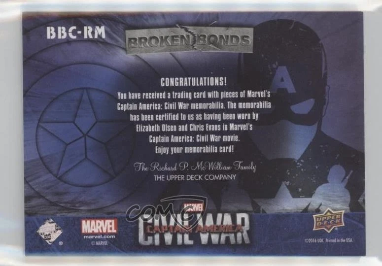 Marvel Capitán América Civil War 2016 reliquias dobles Steve Rogers Bruja Escarlata Foto 2 de 3