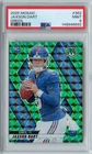 2025 Panini Mosaic Jaxson Dart GREEN PRIZM Rookie RC #362 PSA 9 NEW YORK GIANTS
