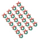 48 Pcs Mini Christmas Decorations Compact Holiday Wreath Front Door