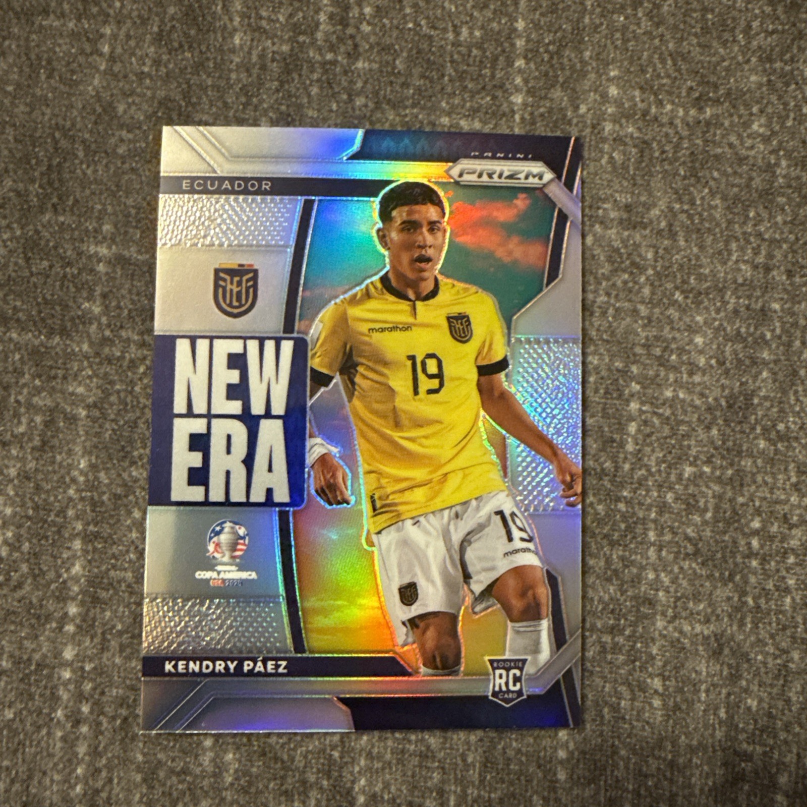 2024 Panini Prizm COPA America Kendry Paez #19 RC Rookie New ERA Silver