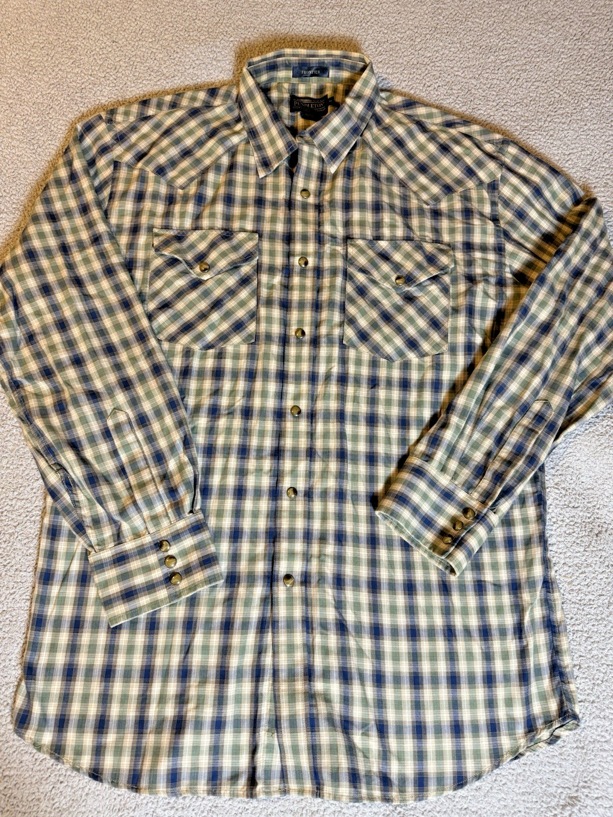 Pendleton Frontier Pearl Snap Button Down Mens XL… - image 1