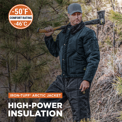 RefrigiWear Iron-Tuff Arctic Jacket - Insulated Winter Coat for