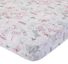 Arden Butterfly Crib Sheet Bedding by Dwell Studios Baby Girl Boho Cute Cotton