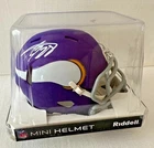 Adrian Peterson Signed Minnesota Vikings Riddell Mini Helmet Auto JSA Witnessed
