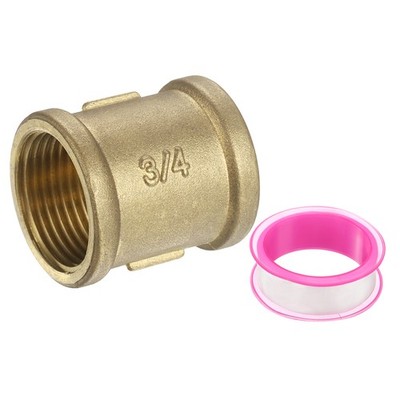 Messing Rohrverbinder 3/4'' BSP Innengewinde x 3/4'' BSP für Adapter