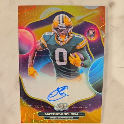 Matthew Golden 2025 Topps Chrome Cosmic #FFS-MG First Flight Signatures Gold /50