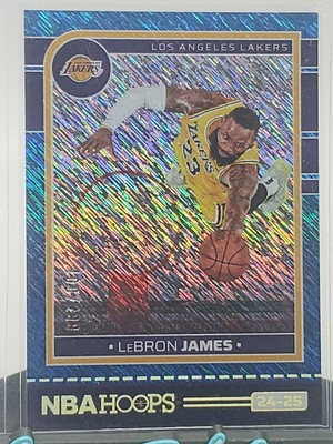 2024 Panini NBA Hoops Lebron James #18 Storm Blue Shimmer /299 | eBay