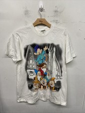 Vintage Disney Seven Dwarfs Tee Sz OSFA White