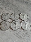 99¢ Start - Walking Liberty Silver Half Dollars - 6 Total 90% Silver Coins