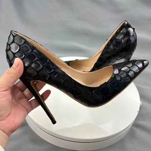 Scarpe donna moda tacco alto a punta decolte sexy stiletto matrimonio festa - Foto 2 di 15