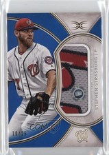 2018 Topps Definitive Collection Jumbo Relic Blue 10/25 Stephen Strasburg z7d