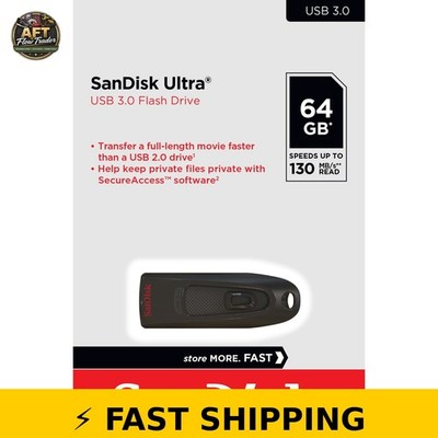 SanDisk 64GB Ultra USB 3.0 Flash Drive - 130MB/s
