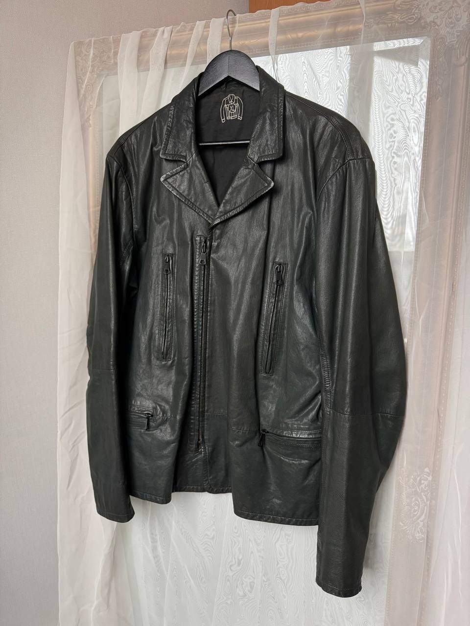 RARE Levi’s Blue Leather Biker Jacket XL vintage