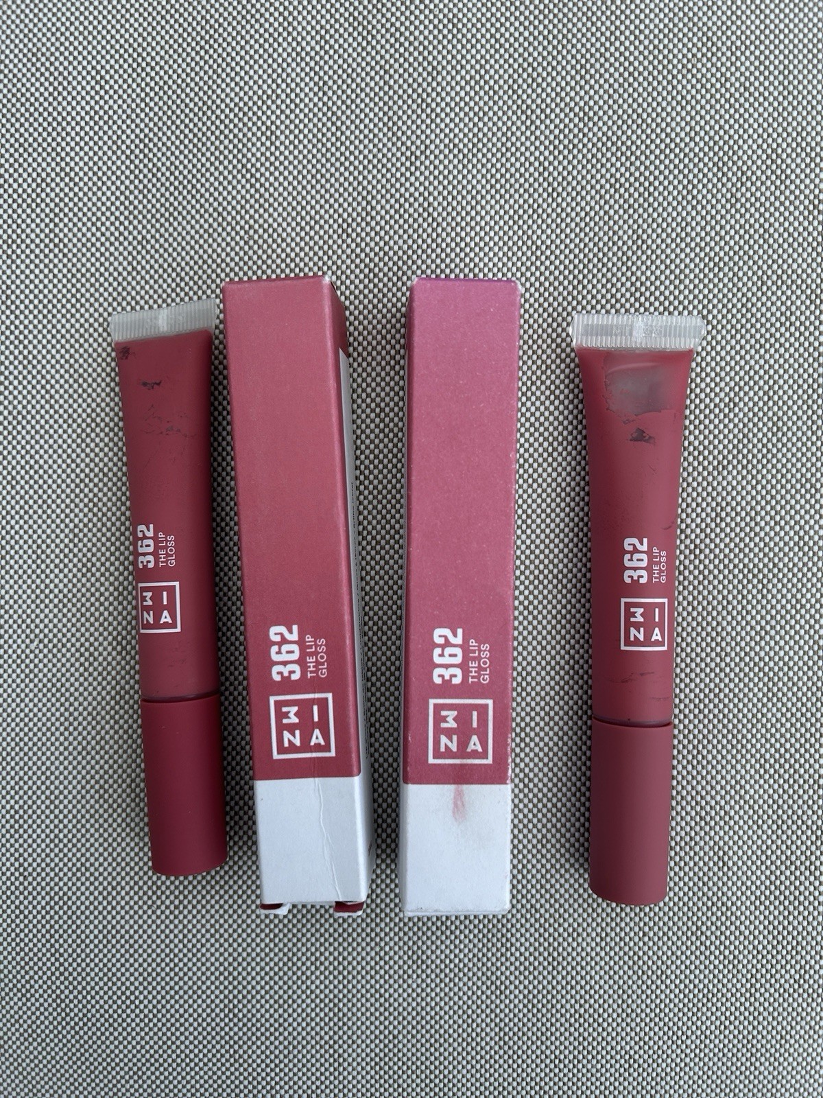 3INA The Lip Gloss 8ml 2 x Shade 362 Vegan Cruelty Free BNIB FREEPOST