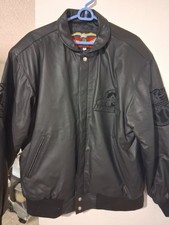 1998 Hamilton black leather colorado rockies all star game jacket