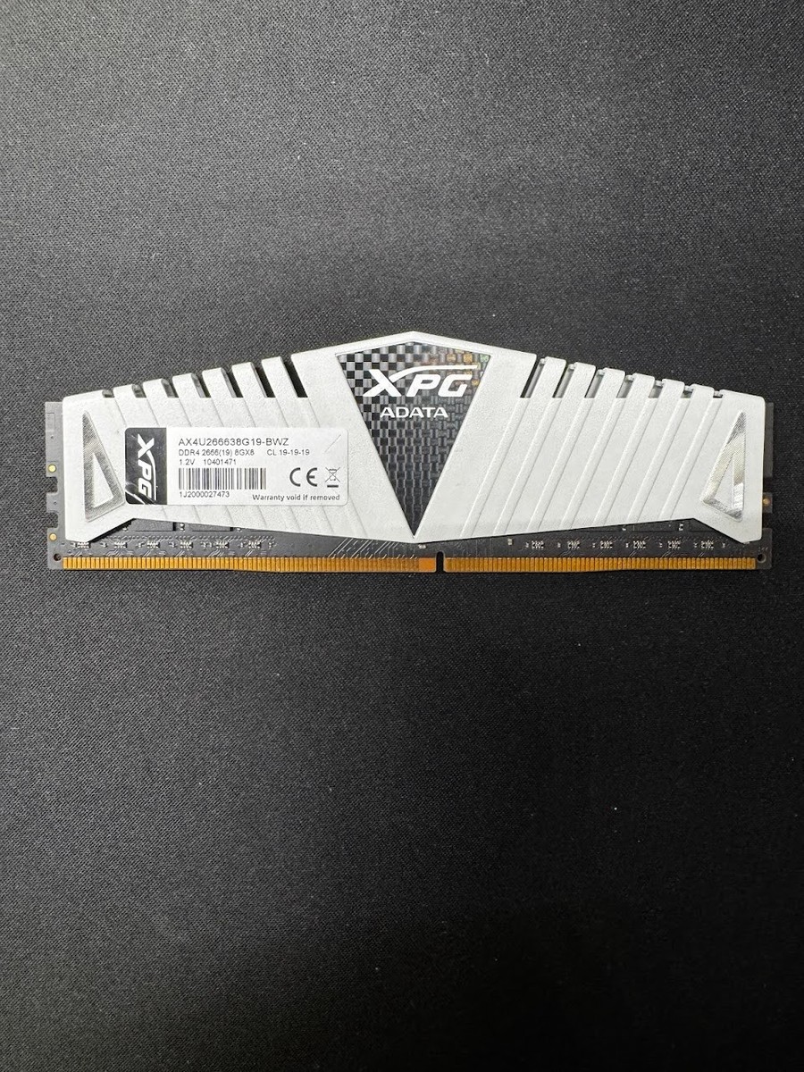ADATA XPG Ddr4 2666 (19) 8gx8 RAM Memory Ax4u266638g19-bwz for ADATA XPG Ddr4 2666 (19) 8gx8 RAM Memory Ax4u266638g19-bwz for