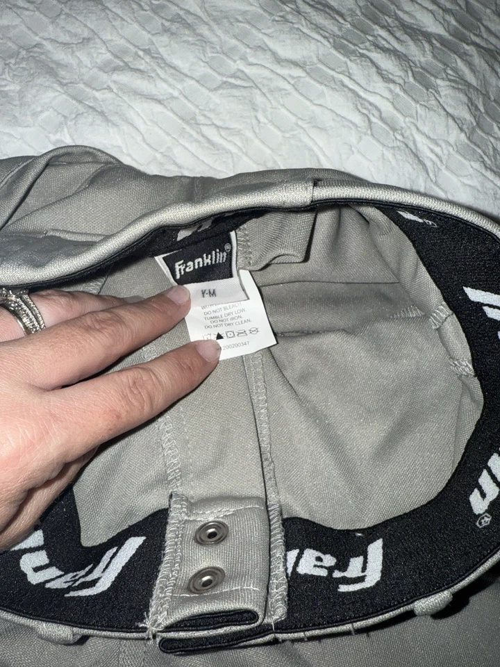 Pantalones de béisbol Franklin Deluxe juveniles softbol nuevos grises medianos pantalones juveniles nuevos con etiquetas Foto 4 de 4