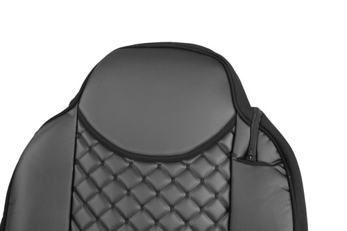 Truck SET Tappetini + Coprisedili 1+1 Per MAN TGX Automatic Nero 2015-2020 - Afbeelding 9 van 11