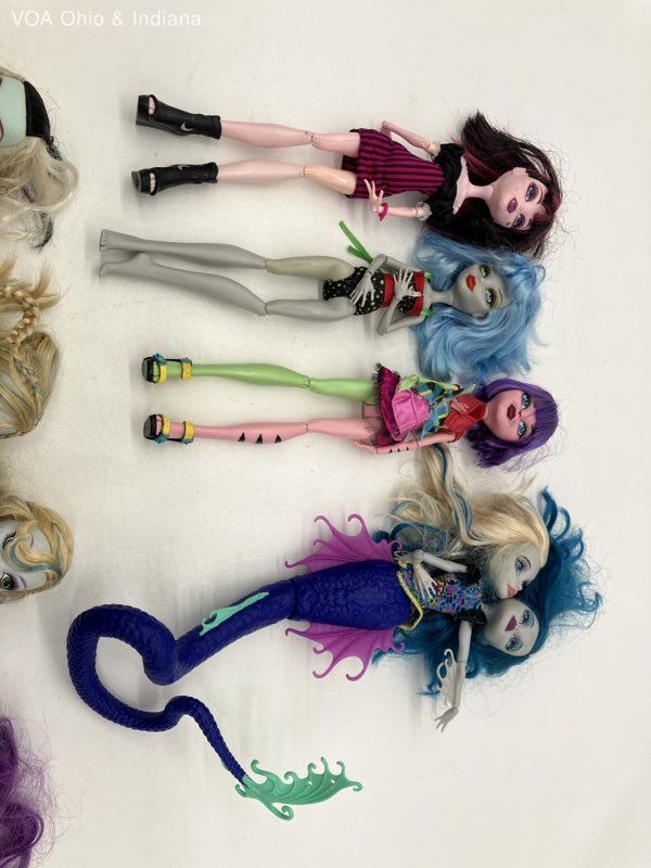 Lot of 8 Monster High Dolls eBay
