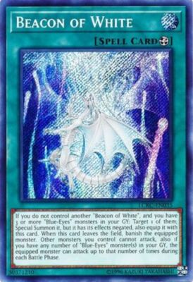 遊戯王 Beacon of White LCKC-EN035 Beacon of White - LCKC-EN035 - Secret Rare - Unlimited Edition x3