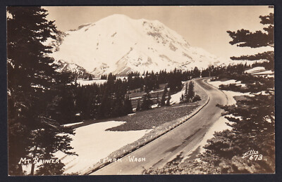 Washington-WA-Mount Rainier-Yakima Park-RPPC-Ellis-Vintage Real Photo Postcard