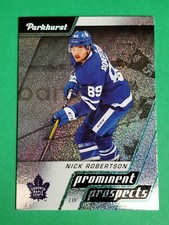 2020-21 Parkhurst Hockey Nick Robertson Prominent Prospects Rookie Card