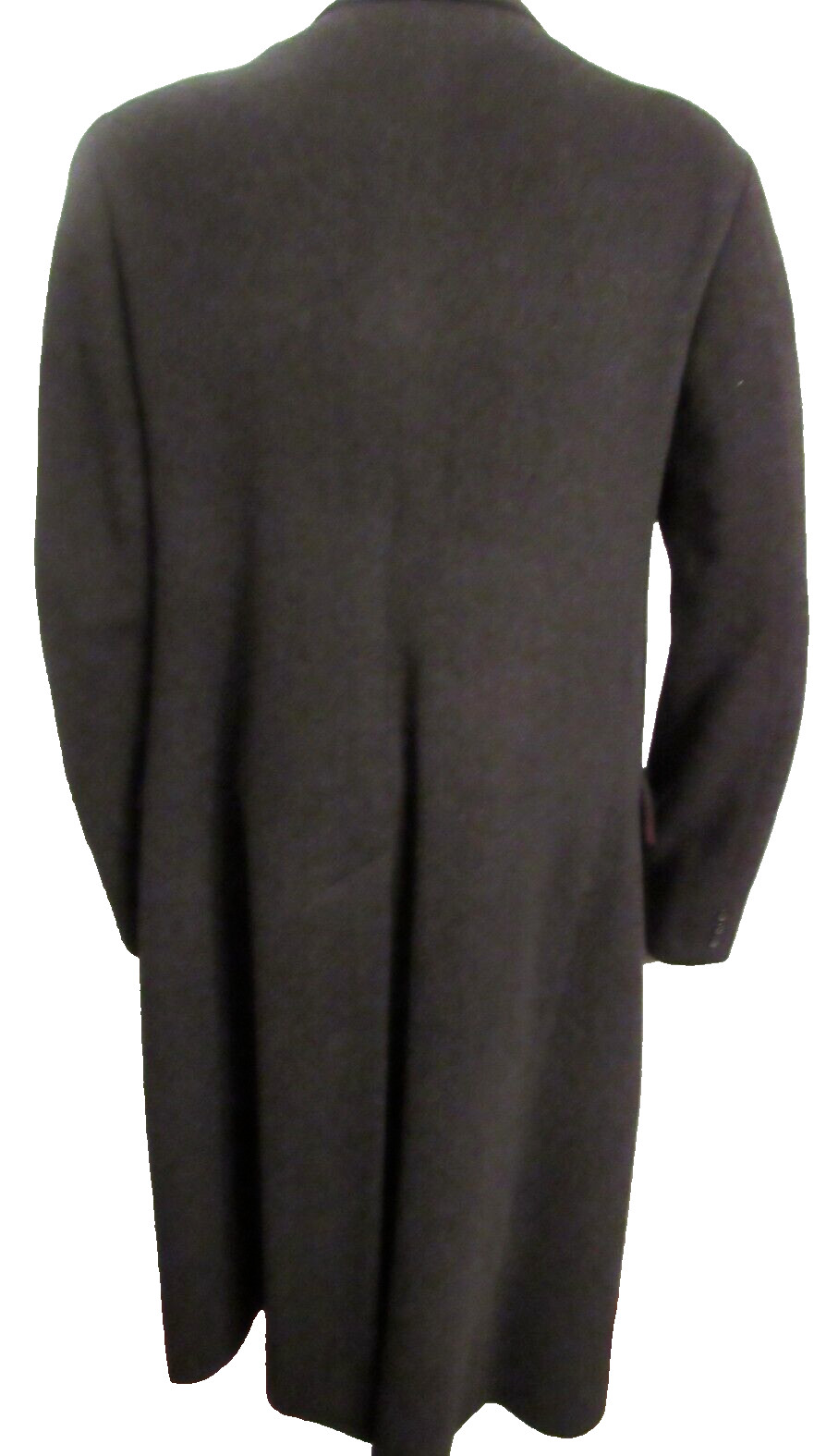 BELVEDERE Gray Men L/42 Coat 100percent Pure Wool Double-Breasted Lapel Dress Overcoat image 5