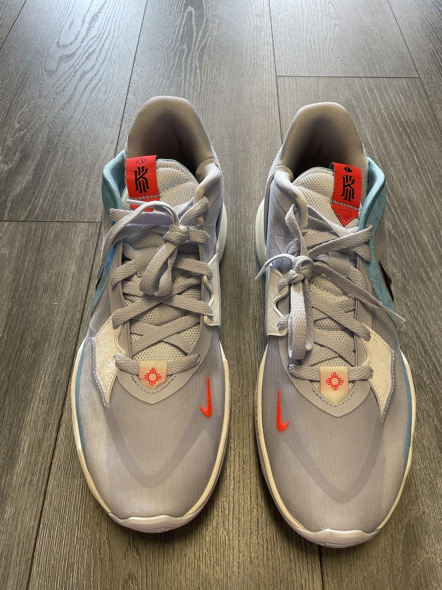 Nike Kyrie Low 5 Men\'s Football Grey/Black-Blue Chill DJ6012 003 RARE Nike Kyrie Low 5 Men main image 3