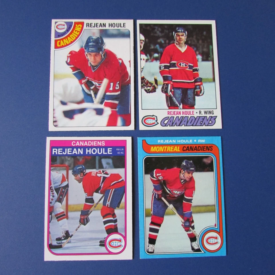 REJEAN HOULE (9 DIFF) O-PEE-CHEE TOPPS CUBIERTA SUPERIOR 1977 2008 CANADIENSES Foto 3 de 4