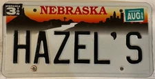 Vanity HAZEL ‘S license plate Hazal Hazell Hazelle Hazle Tree Nut