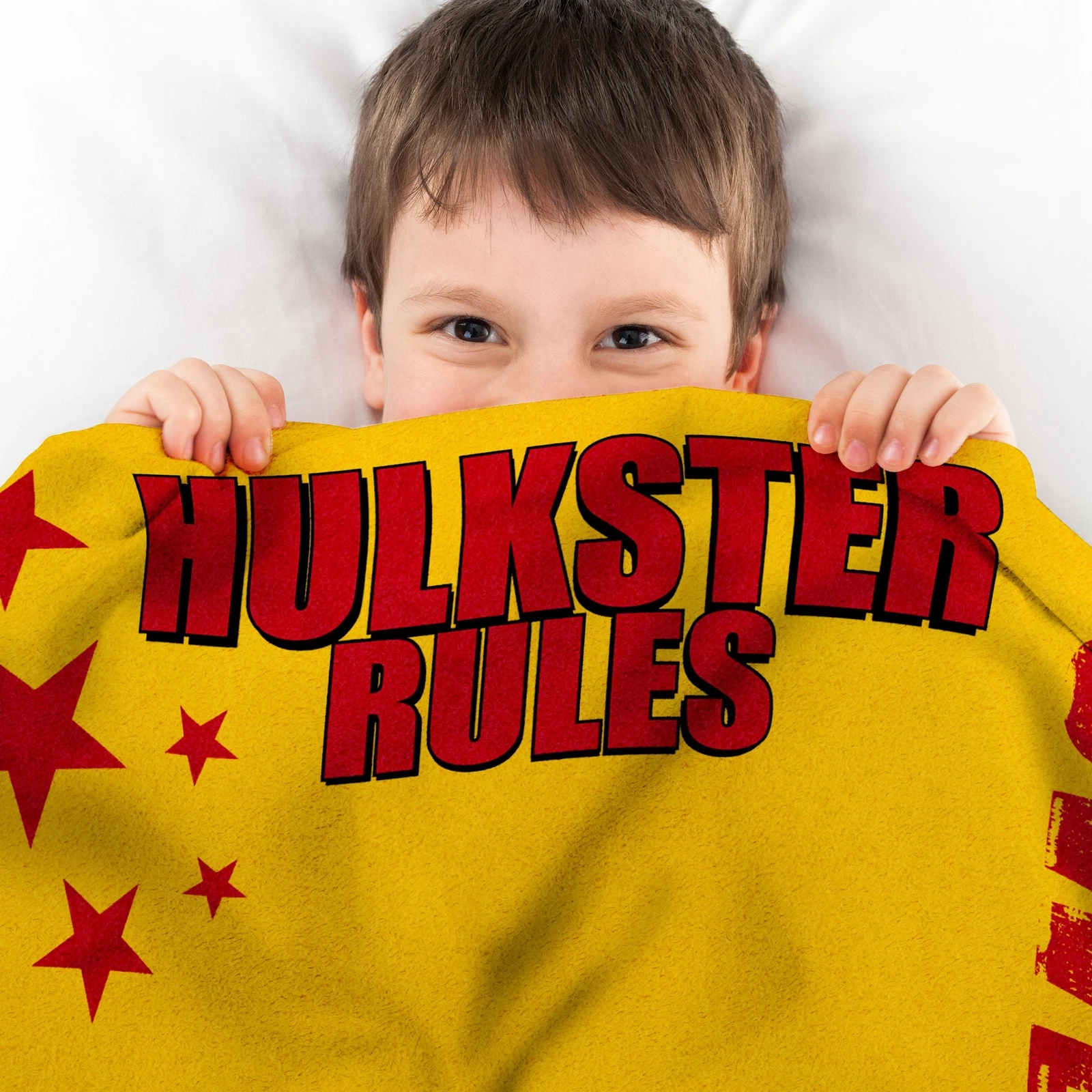 Sleep Squad Wrestling Entertainment Hulk Hogan Fleece Blanket