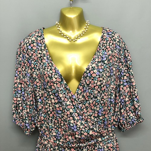 NUEVO F&F Vestido de té de verano con cinturón floral Ditsy para mujer Reino Unido 18 EUR 46 PRECIO DE VENTA SUGERIDO POR EL FABRICANTE £18 - Imagen 4 de 14