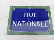 ANCIENNE PLAQUE RUE DE PARIS