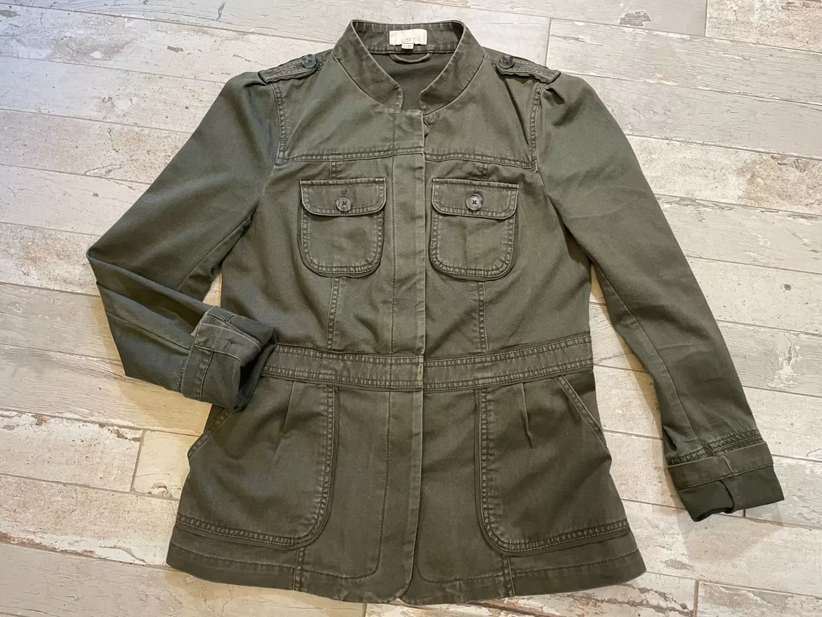 Loft army green best sale jacket