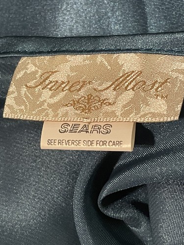 De Colección Inner Most SEARS SEDOSO Camisón Verde azulado Encaje Lencería FLORAL NUEVO - Imagen 11 de 13