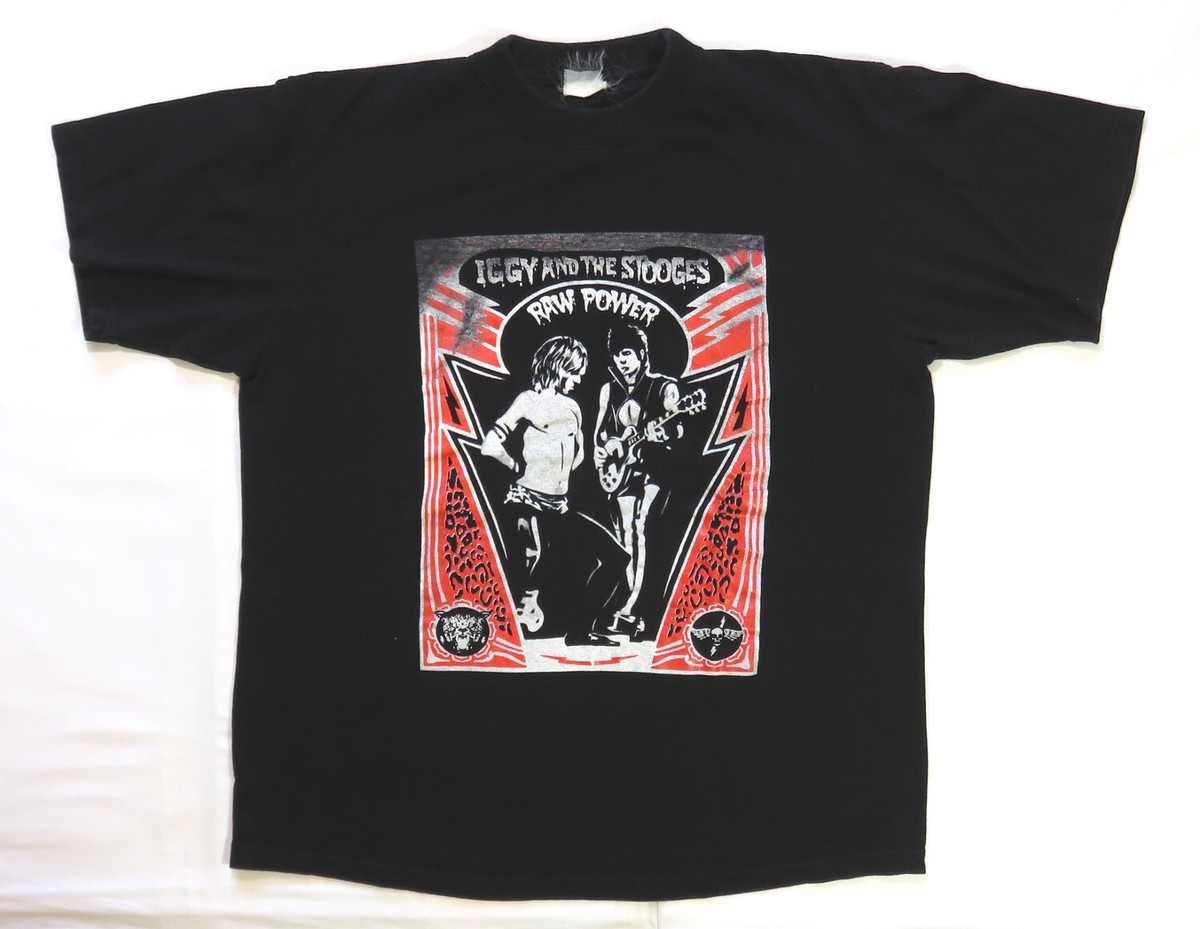 Iggy and the Stooges Raw Power Tシャツ Iggy And The Stooges Vintage T Shirt Raw Power Logo From The