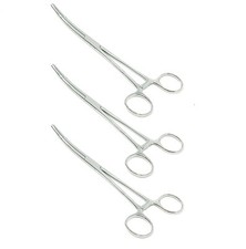 3 Rochester Pean Hemostat Forceps 6.25" Curved Surgical Instrument