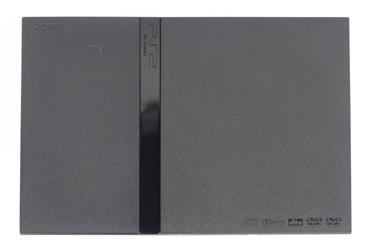 Sony Playstation 2 PS2 Slim Console Black SCPH-77000 CB Box F/S