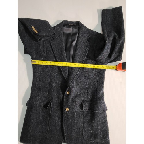 Van Heusen Blazer Suit Jacket Gray Patterned Business Career Size 42R - Picture 10 of 11