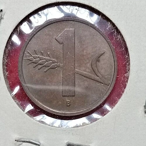 Foreign Coin SWITZERLAND 1951 B 1 Cent VF - Picture 2 of 2