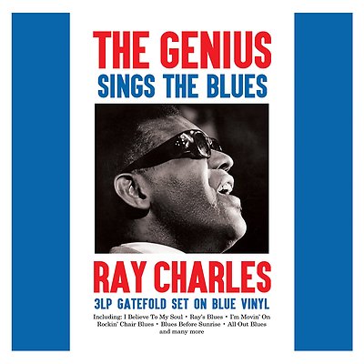 RAY CHARLES - THE GENIUS SINGS THE BLUES (3LP BLUE 180G VINYL) NEW/SEALED