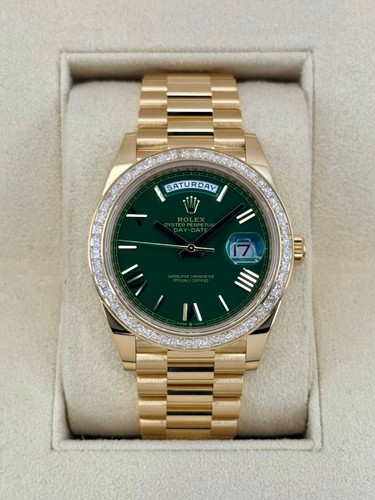 2023 Rolex Day-Date 40mm 228398TBR Presidential Yellow Gold Gr...
