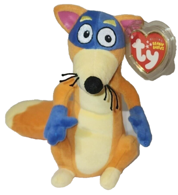 【TY様】 Ty Beanie Baby SWIPER the Fox Dora the Explorer (7 Inch) MWMT
