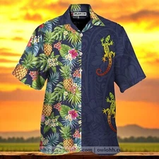 Lizard Hawaiian Shirt For Men and Women