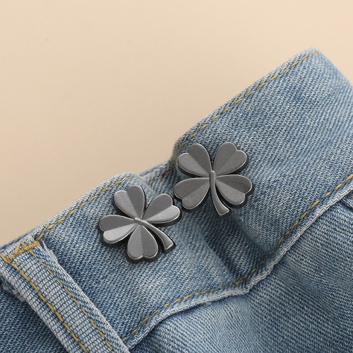 4Pcs Tighten Waist Button for Skirt Pant Jeans Adjustable Button Waist Clip Pin - Picture 22 of 22